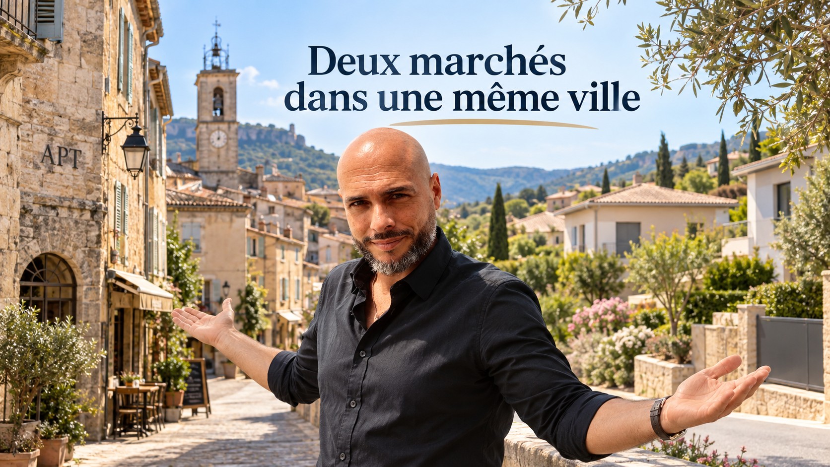 Quartiers résidentiels et centre historique d'Apt, Vaucluse